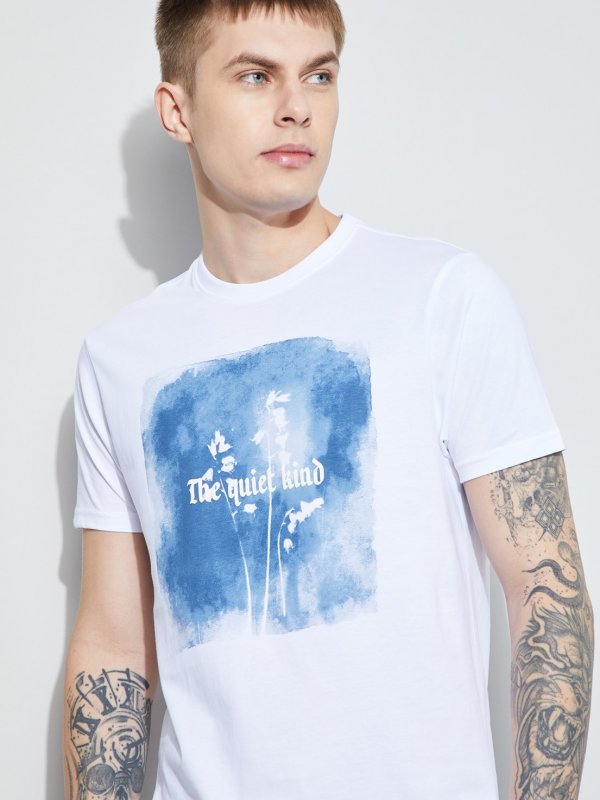 White Printed T-shirt