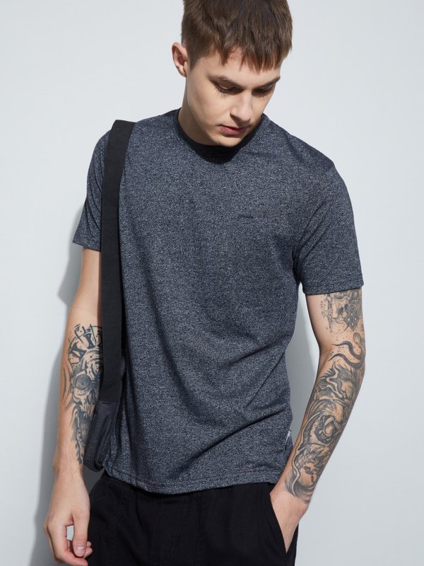 Black Heathered T-shirt