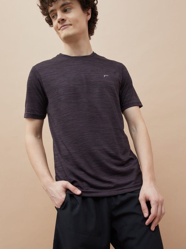 Purple Textured T-shirt